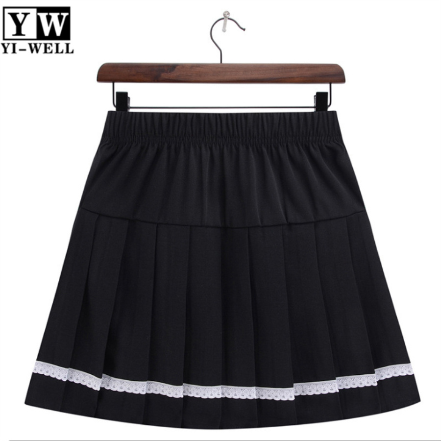 Custom Girls Japanese School Uniform Short Plaid Skirt Cotton Girl Skirt