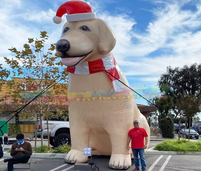 2024 Giant Santa Claus Carrying A Bag Full Of Presents Christmas Advertising giant Inflatable Christmas Santa