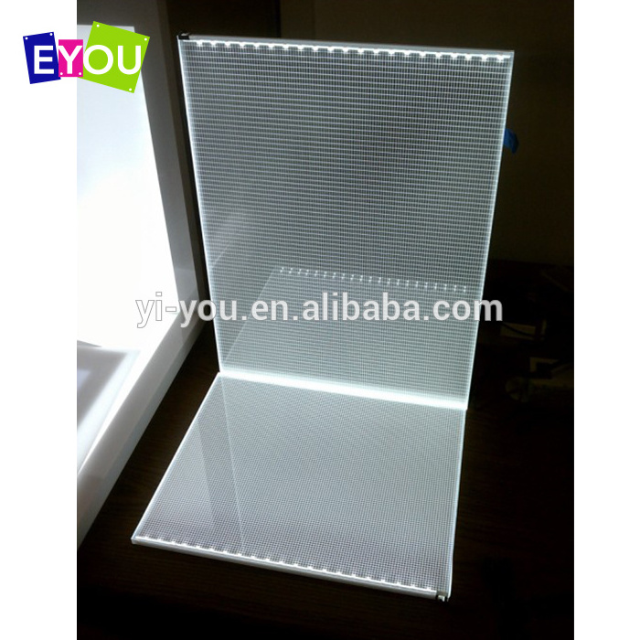 Laser dotting or engraving light guide panel for light box LED luminous light guide plate customized size