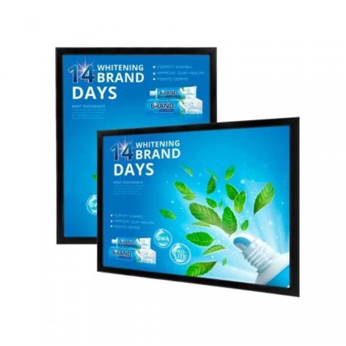 Edgelight LED snap frame advertise light box  advertising wall mount led backlit frame