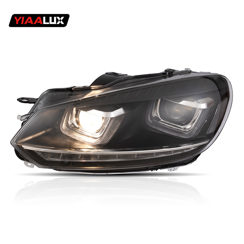 Suitable for Volkswagen Golf 6 headlight assembly modified LED daytime running lights LED water turn lights led headlights