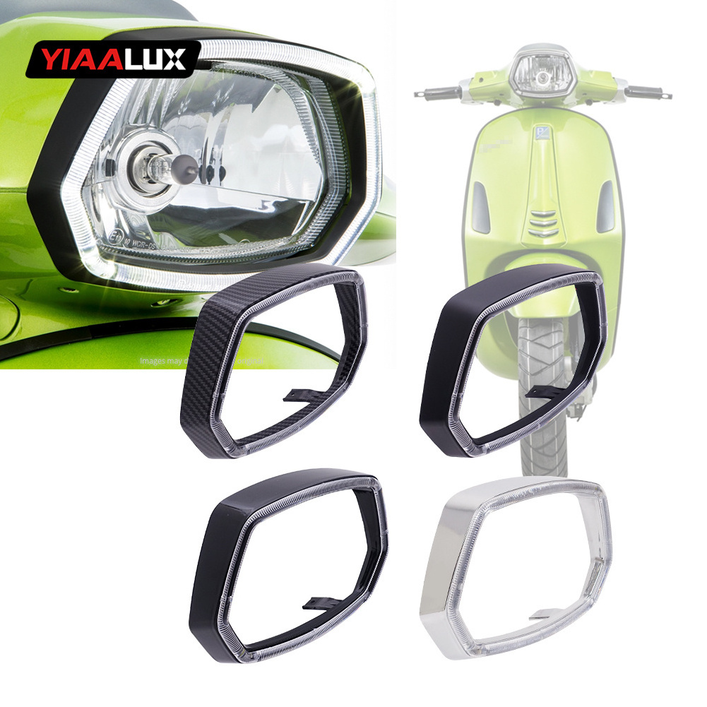 Front Headlight Bezel Trim Guard For Vespa Sprint Protector Motorcycle Headlamp for Vespa 150 For VESPA 150 Sprint