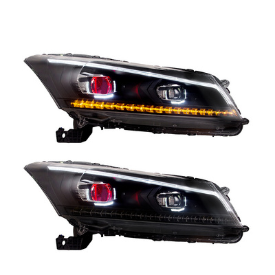 Upgrade LED Headlights Head Lamp For HONDA accord 8 8th headlight 2008 - 2013 headlamp head light plug and play