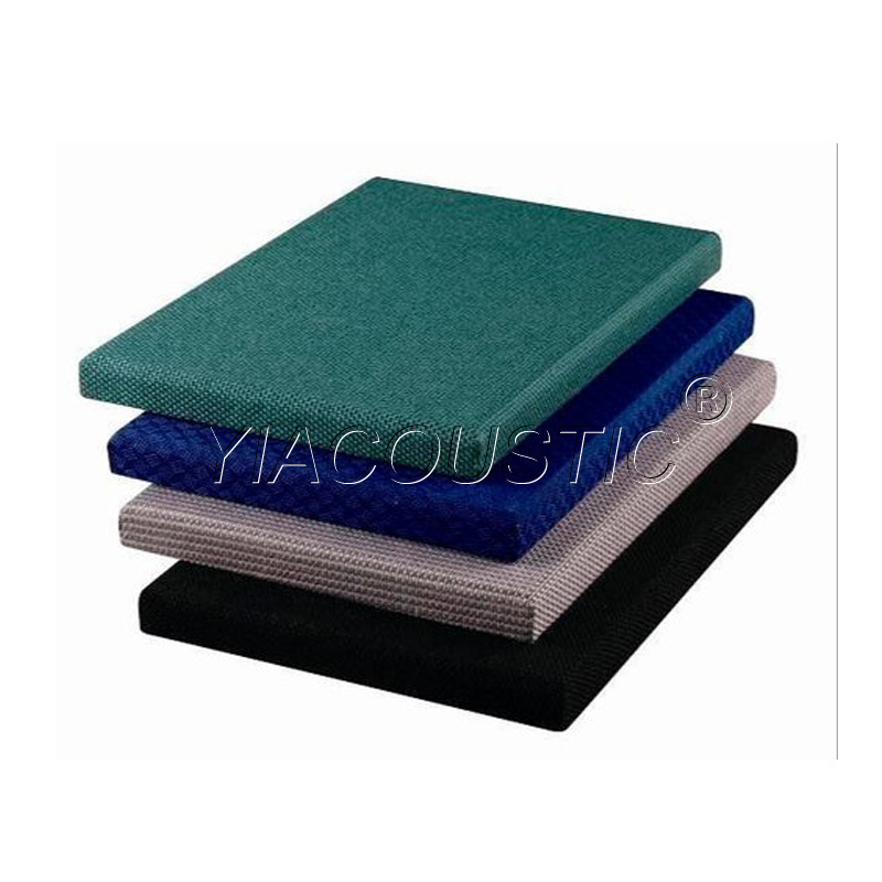 Soundproof Fireproof 50mm Thickness Fiberglass Wrapped with Fabric Wall Panel Sound Absorbing Fabric Wrapped Acoustic Panel