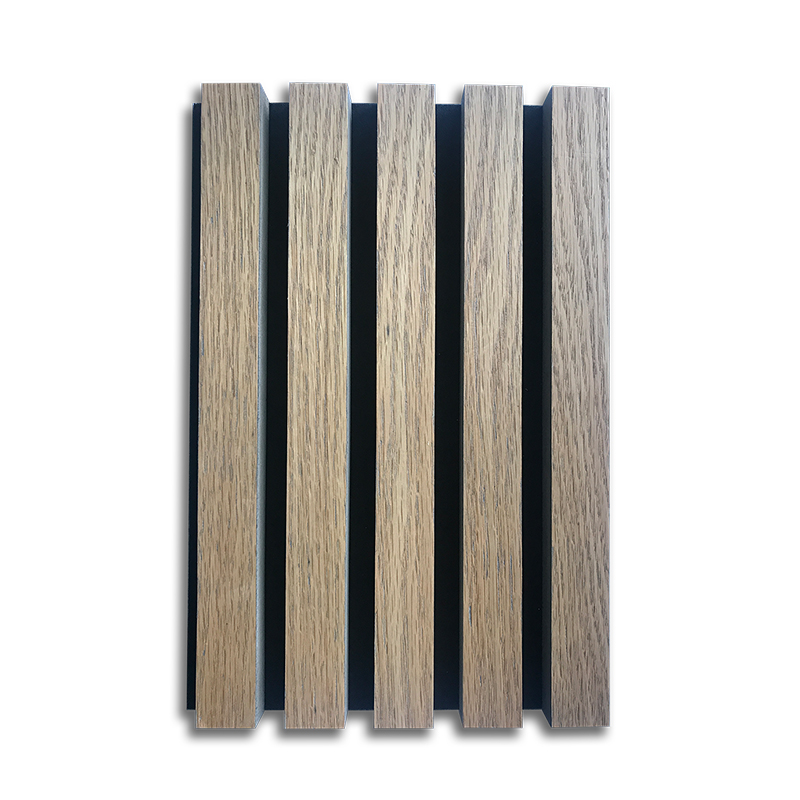 Modern Wall and Ceiling Acoustic Panel Sound Proof Wooden Veneer Design MDF Wood Slat Polyester Fiber Wall Panel