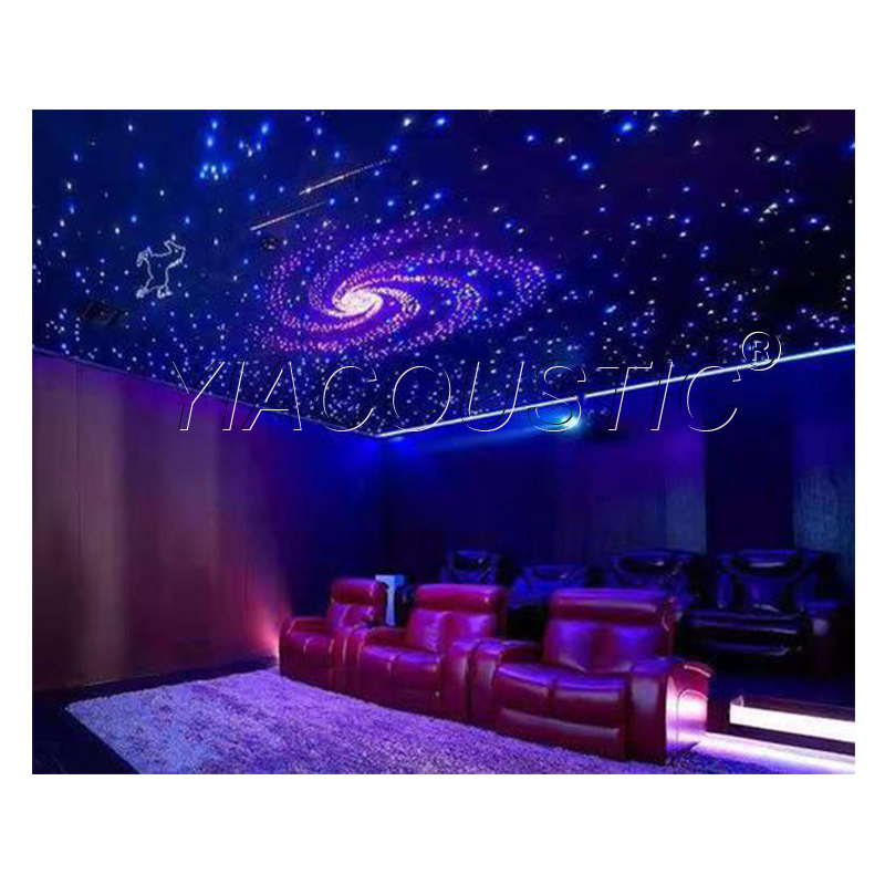 starry ceiling polyester fiber  acoustic\/sound-absorption panel ceiling decorative panels