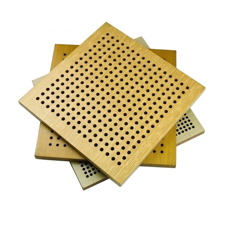 GoodSound 3d Model Design Auditorium Hall Decoration Wall Ceiling Perforated Plate Wood Acoustic Wooden Acoustic Panels