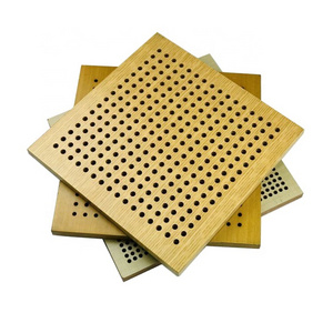 GoodSound 3d Model Design Auditorium Hall Decoration Wall Ceiling Perforated Plate Wood Acoustic Wooden Acoustic Panels