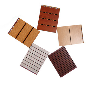 Acoustic Material Grooved Wooden Soundproof Wall Timber Slotted Acoustic Panels