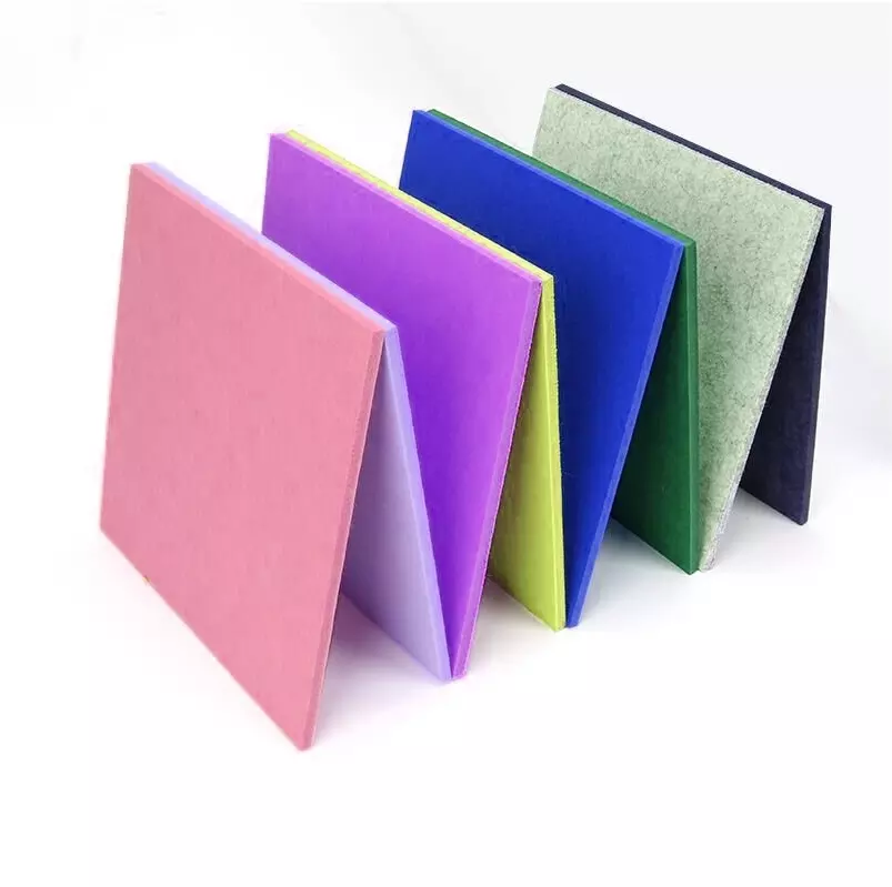 High Density 100% Recycle PET Acoustic Panels Soundproof Material  Felt Sound Absorbing Ceiling Acoustic Panel