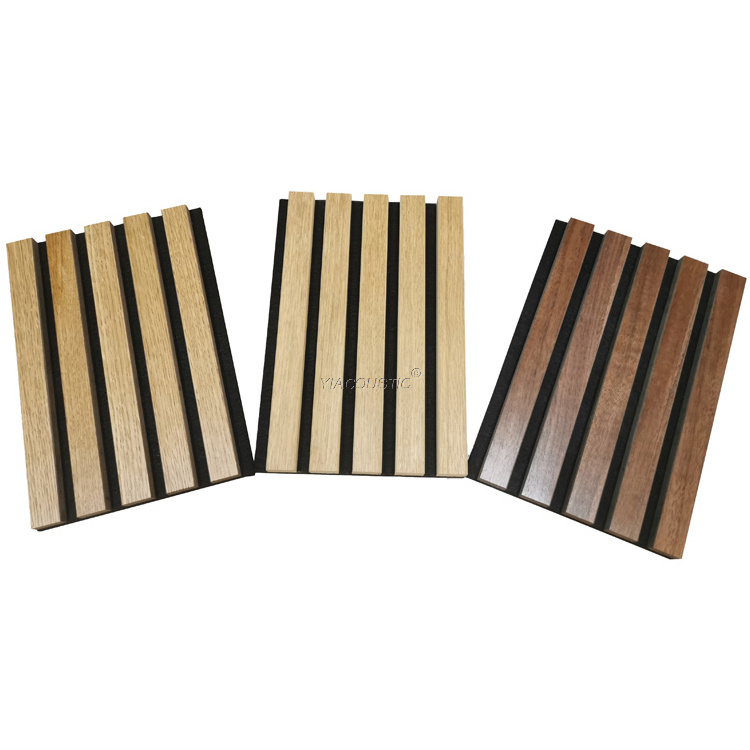 Sound Absorption MDF Wood Slat Soundproof Wall And Ceiling Wood Slat Acoustic Panels