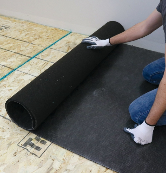 Acoustic foam thermal sound insulation rubber mat anti-vibration underlay rubber flooring mat