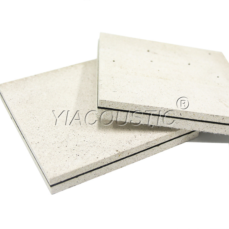 Flat high density grey mgo ti boards fireproof insulation board for building wall panel magnesium oxide fire door core board