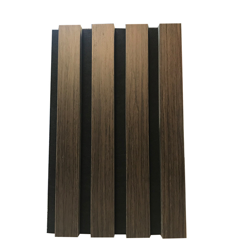 Sound Proof Eco-friendly Slat Wall Acoustic Natural Oak surface Wooden Slat Acoustic Panels