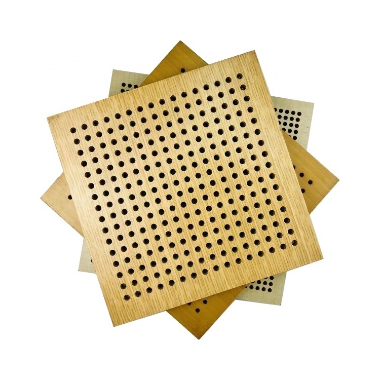 GoodSound 3d Model Design Auditorium Hall Decoration Wall Ceiling Perforated Plate Wood Acoustic Wooden Acoustic Panels