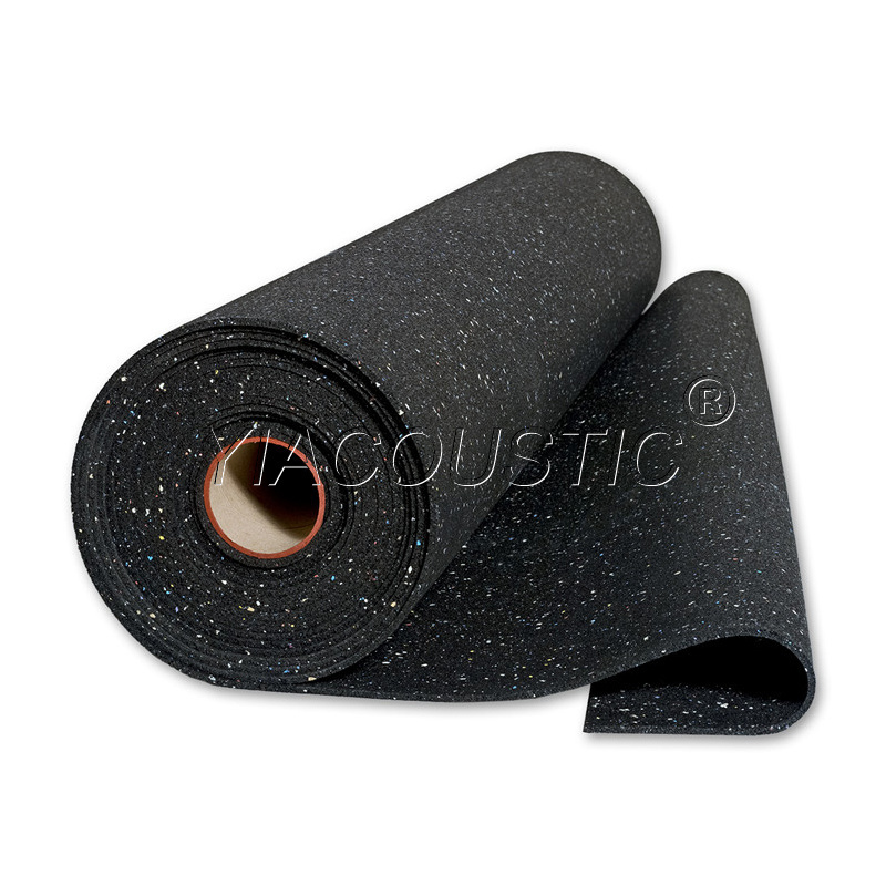 3mm-20mm commercial home use sound reduction shock absorption acoustic underlay rubber foam roll mat