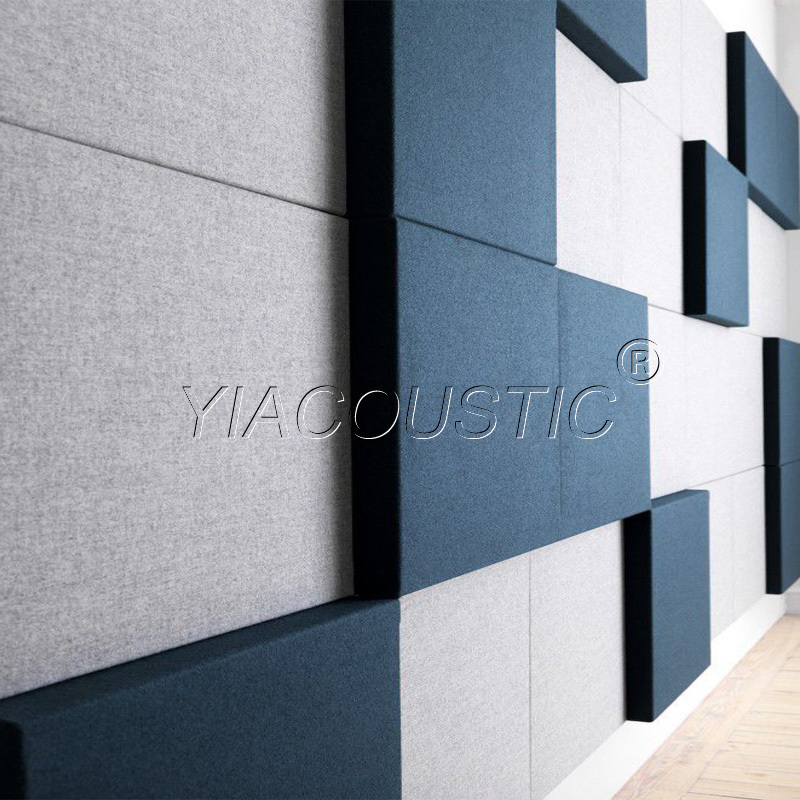 25/50MM Decorative Acoustic Wall Absorbing Panels Sound Absorption