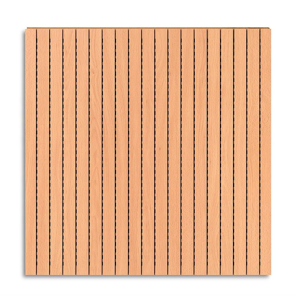 Grooved Sound Proof Wooden Grooved Acoustic Wall Panels for Soundproofing