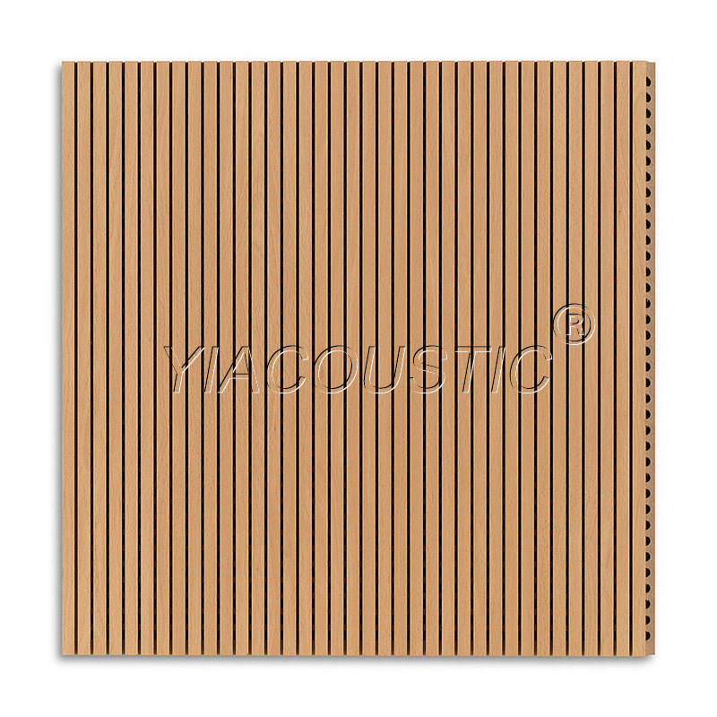 Grooved Sound Proof Wooden Grooved Acoustic Wall Panels for Soundproofing