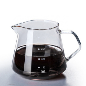 Glass Coffee Carafe With Measuring Scale,Clear Coffee Kettle,Heat Resistant Glass Coffee Pot With No-Drip Spout Tea Pitcher