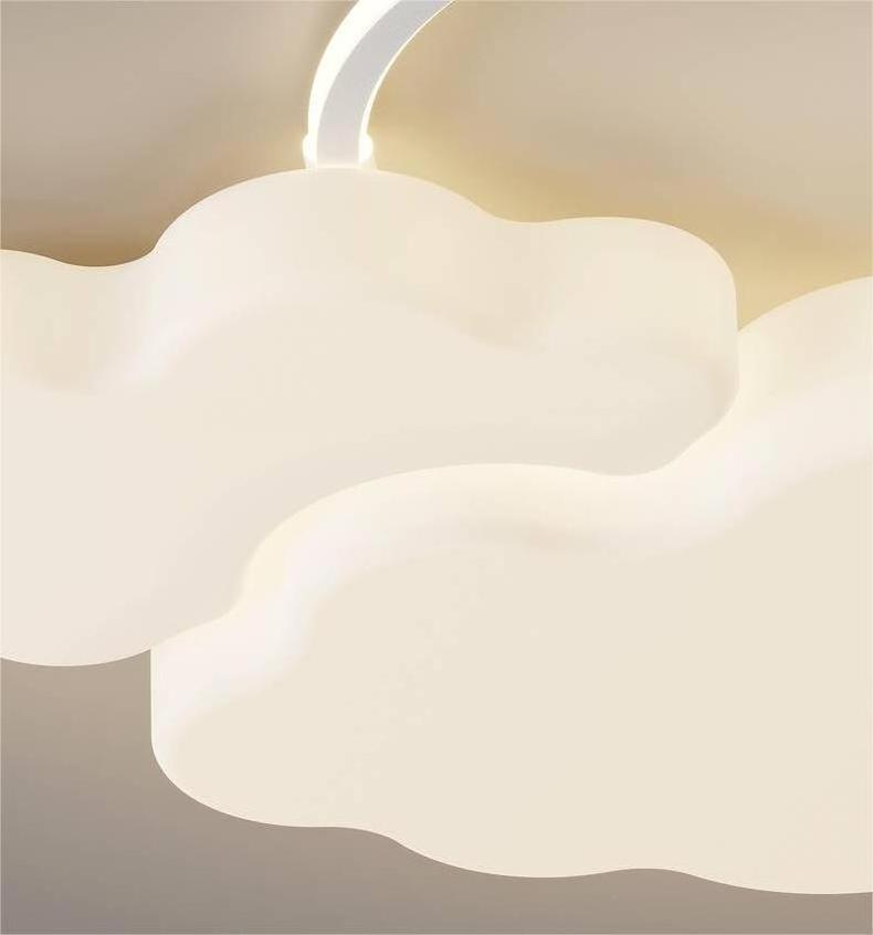 Modern cream full spectrum variable light three-color light cloud Led Acrylic Ceiling Light for bedroom