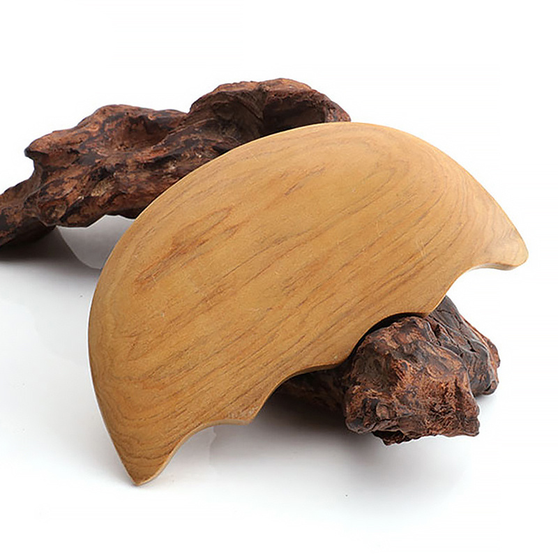 Custom Logo Wooden Gua Sha Tools Full Body Lymphatic Drainage Massage Cellulite Massage Wooden Guasha Massager