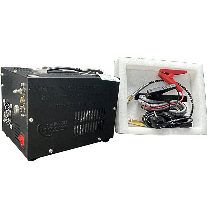 Yibang 250w PCP air compressor  300 bar 4500 Psi 12v or 220v 50hz  7L/min with 500cc 22 minutes from o to 30 mpa