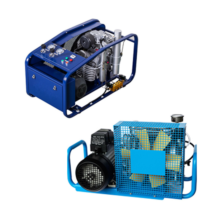 Yibang portable Air breathing Compressor 2.2KW 3hp 100L/Min 300bar 4500 psi 300 bar 380V 50HZ compression 3 stages diving pump