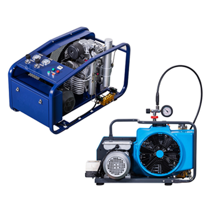 Yibang portable Air breathing Compressor 2.2KW 3hp 100L/Min 300bar 4500 psi 300 bar 380V 50HZ compression 3 stages diving pump