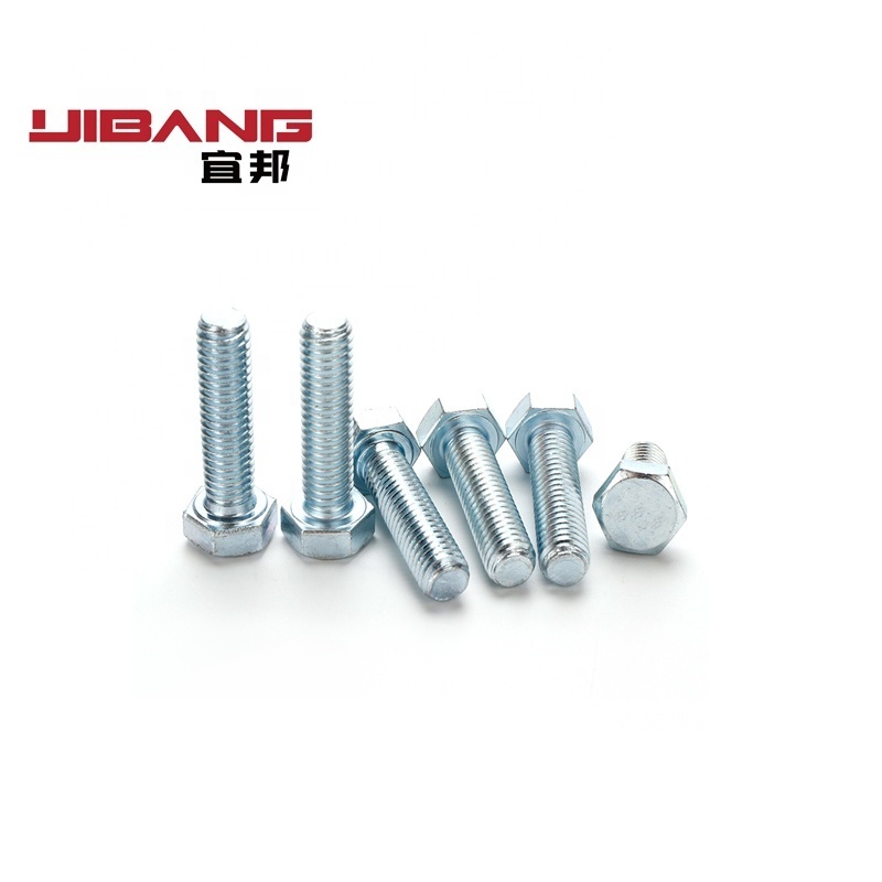 Customization High Tensile  White Yellow M3 M6 M9 M11 Hex Head bolt