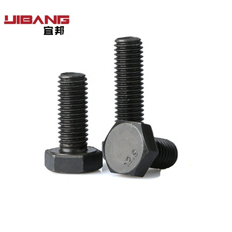 ANSI/ASME B 18.2.1 ASTM A307 A449 A354 SAE J429 Gr 2/5/8 Hex Bolts/Screw with Black Finish