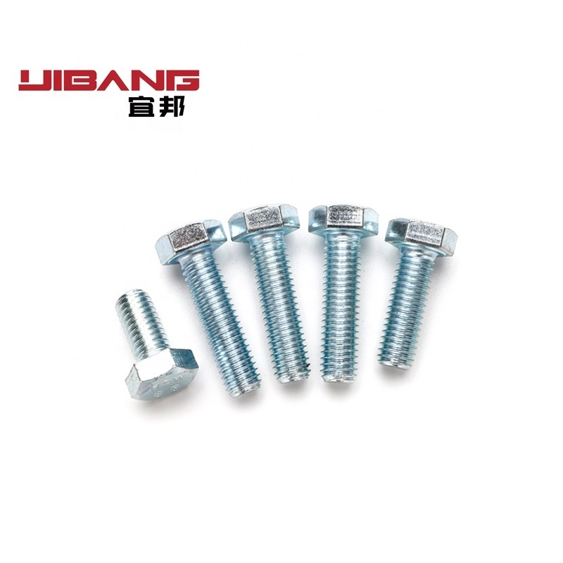 Customization High Tensile  White Yellow M3 M6 M9 M11 Hex Head bolt