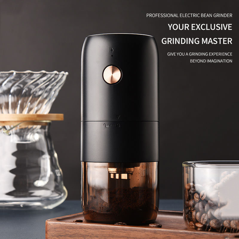 Grind Electric mini portable Coffee Grinder for Beans Spices and More 430 Stainless Steel Blades head Removable Chamber