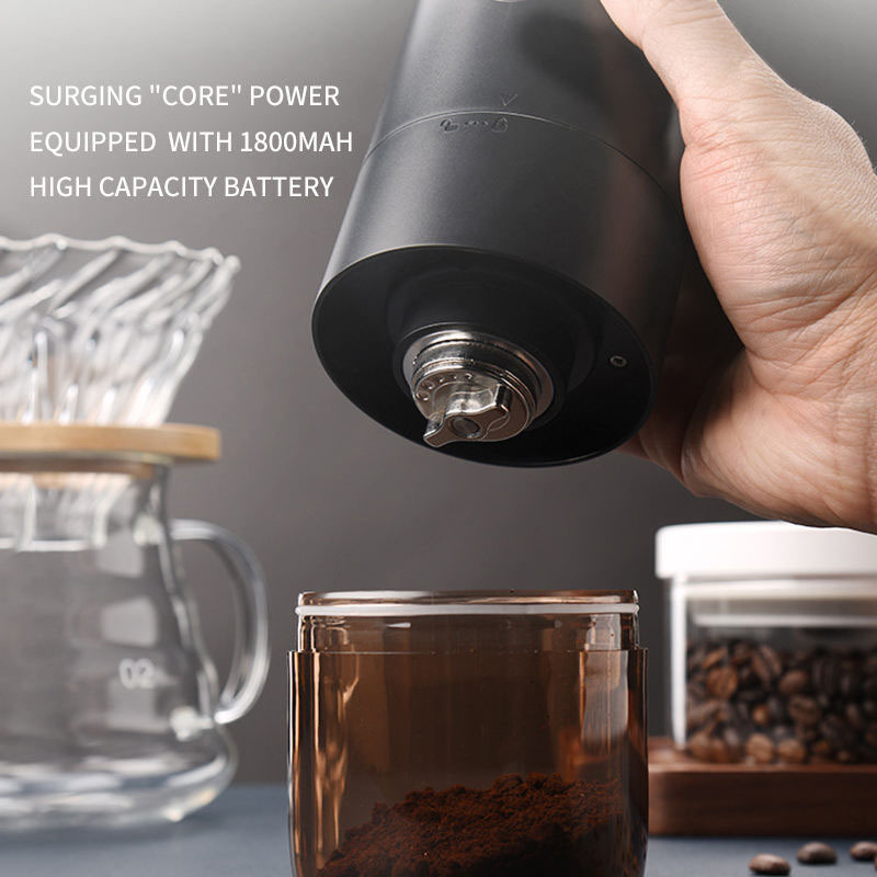 Grind Electric mini portable Coffee Grinder for Beans Spices and More 430 Stainless Steel Blades head Removable Chamber