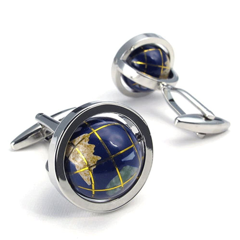 Brass 18mm Blank Cufflink Starry Sky Ball Cuff Links & Tie Clips for Men's Suit T-shirt Cuff Link Factory High Quality Solid