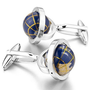 Brass 18mm Blank Cufflink Starry Sky Ball Cuff Links & Tie Clips for Men's Suit T-shirt Cuff Link Factory High Quality Solid