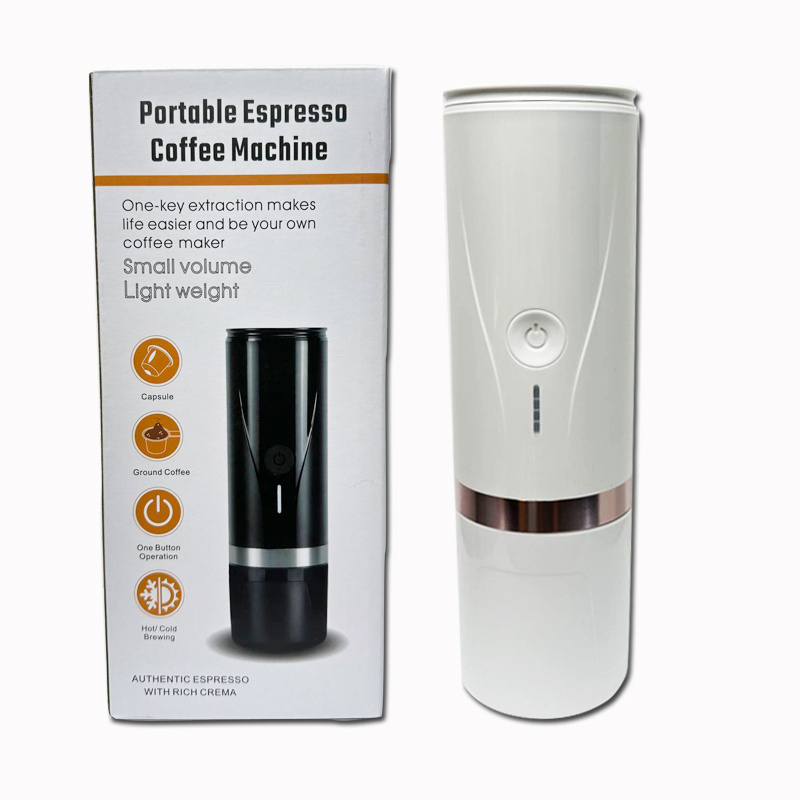 Material Portable Coffee Machine Espresso Maker PCM03 Food Grade Stainless Steel Aluminum for Traveling White Color OEM 90 5v