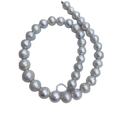 Natural white Freshwater Wholesale big size pearl 12-16mm Edison Pearl necklace Jewelry