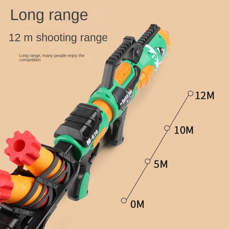 Hot Selling ABS Rocket Launch Toys Shark Rocket Launcher Fun Outdoor Toy for Unisex Kids Box Packed