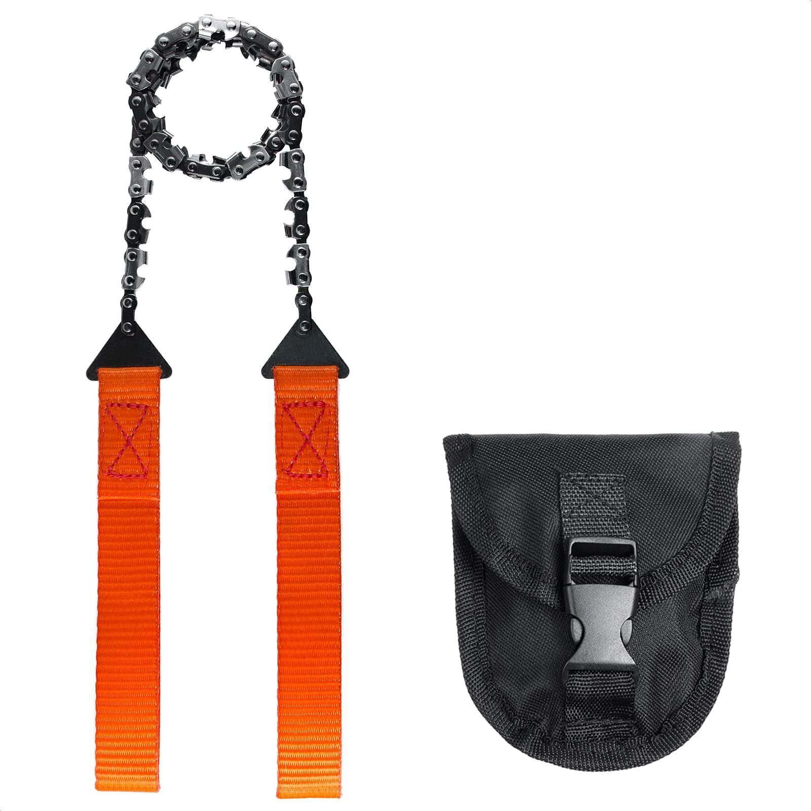 Hot Sale 40-inch Portable Survival Chain Saw Chainsaws Camping Hiking Tool Pocket Hand Tool Pouch Outdoor Pocket Chain Saw