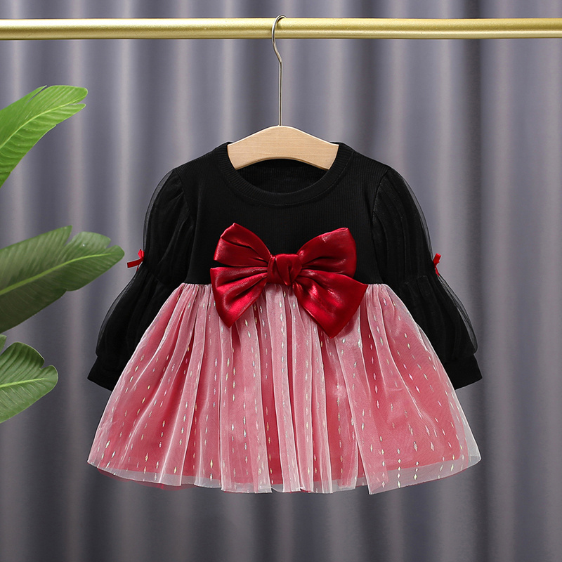 Spring New Baby Girl Princess Dress Kids Long Sleeve Clothes Toddler Birthday Dress Birthday Party Outfits