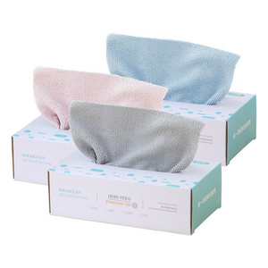 BLUE/PINK/GREY 8.6X8.6Inch(20PK)Disposable Microfiber Rags 180GSM Lint Free Cloth, Reusable Kitchen Cleaning, Dust, Auto Shops