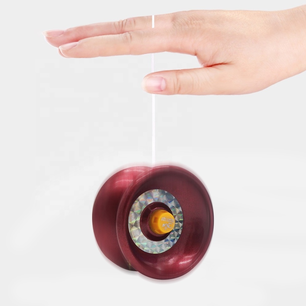 Creative classic funny Game Top Professional Responsive Spin Alloy finger yo yo ball Toy retractable Super metal yoyo