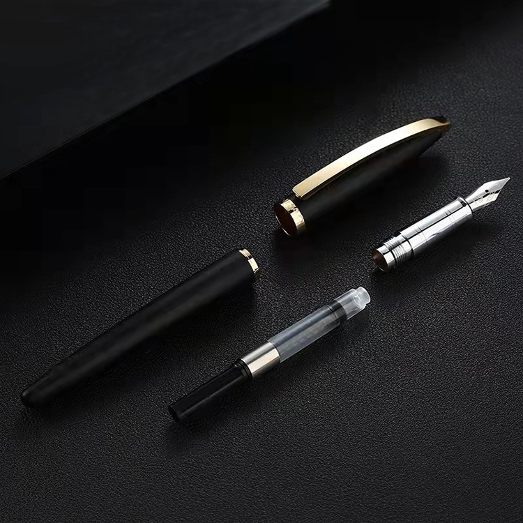 Jinhao 156 high end black customized logo professional business student writing calligraphy fountain pen