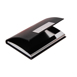 Fashion creative gifts wholesale card case box business metal stainless steel business magnetic card holder