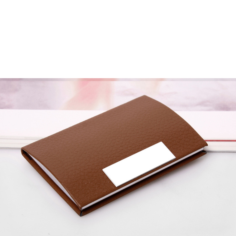 Fashion creative gifts wholesale card case box business metal stainless steel business magnetic card holder