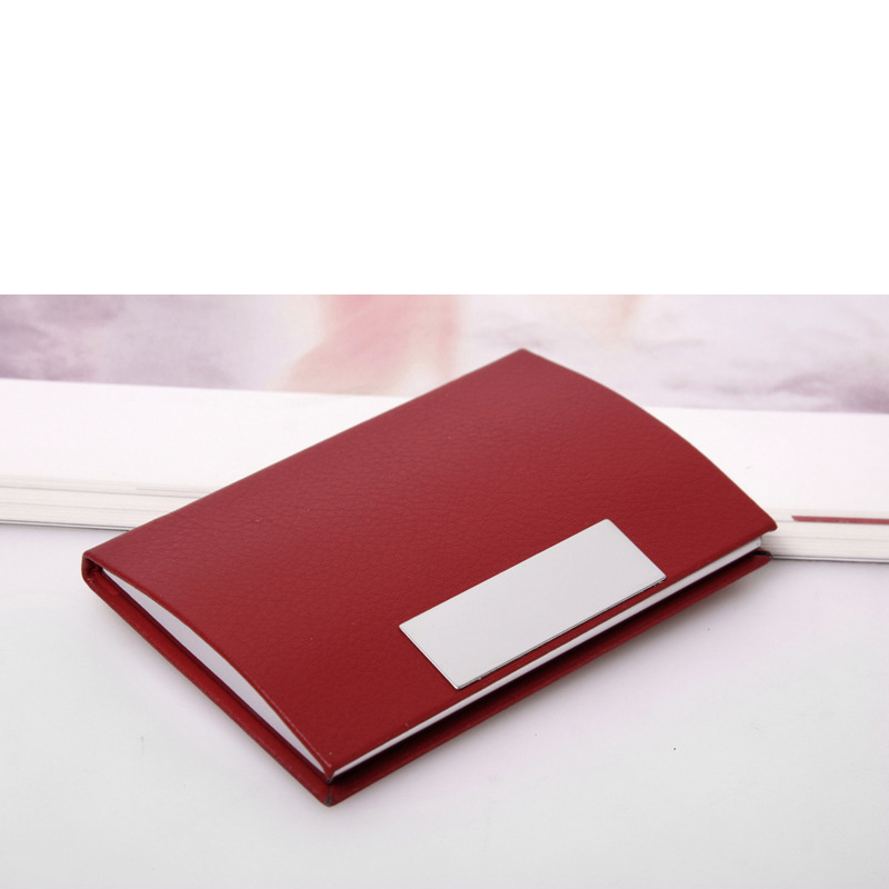 Fashion creative gifts wholesale card case box business metal stainless steel business magnetic card holder