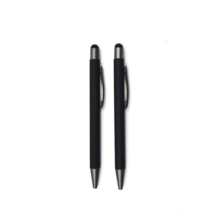 New matte black aluminum spray paint mobile phone stylus screen pen