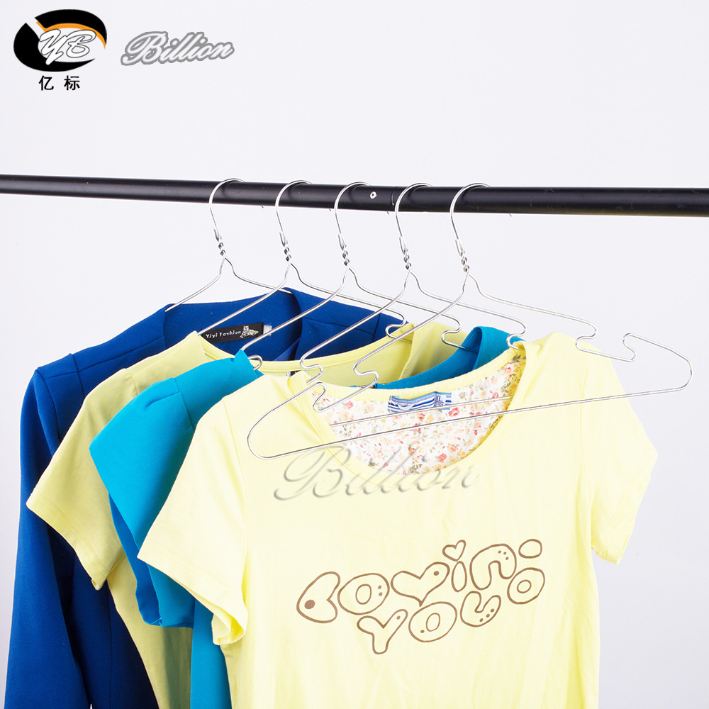 High Quality  Stainless Steel clothing hanger Metal Clothes Hanger with Groove