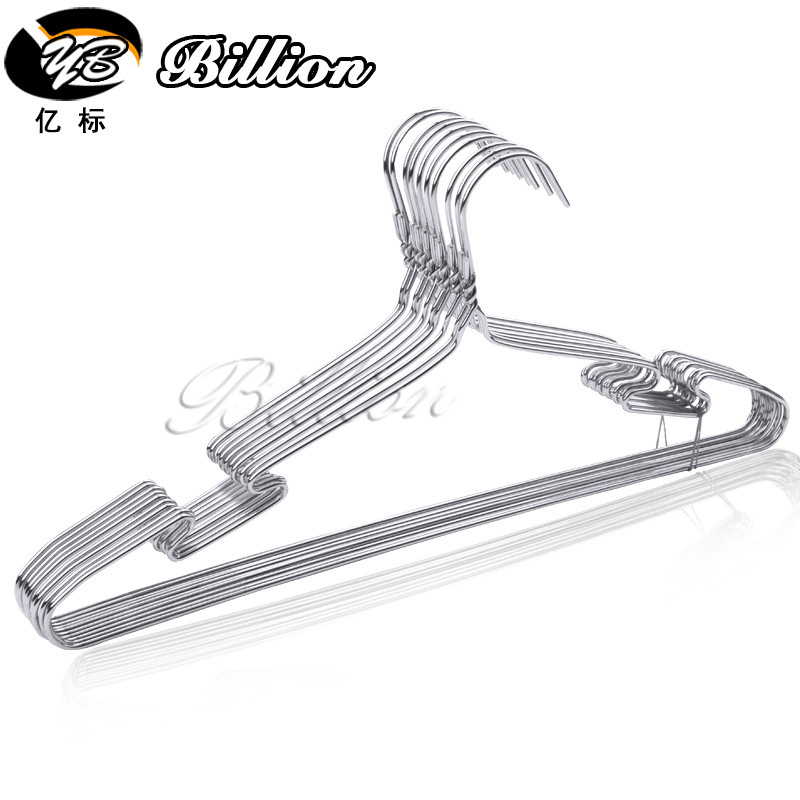 High Quality  Stainless Steel clothing hanger Metal Clothes Hanger with Groove